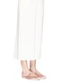 Figure View - Click To Enlarge - STUART WEITZMAN - 'Mulearky' square toe satin slides