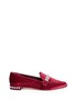 Main View - Click To Enlarge - STUART WEITZMAN - 'Guam' pearl embellished velvet loafers