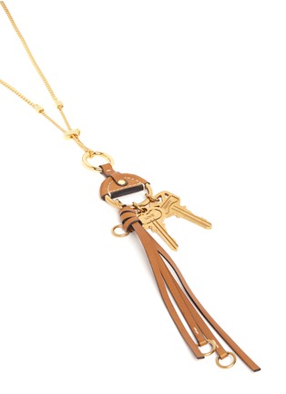 Detail View - Click To Enlarge - CHLOÉ - 'Nicol' tassel key pendant long necklace