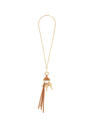 Main View - Click To Enlarge - CHLOÉ - 'Nicol' tassel key pendant long necklace