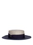 Main View - Click To Enlarge - BORSALINO - 'Toledo' bicolour straw boater hat