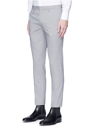 Front View - Click To Enlarge - TOPMAN - Skinny fit houndstooth pants