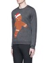 Front View - Click To Enlarge - TOPMAN - Gingerbread man Christmas sweater