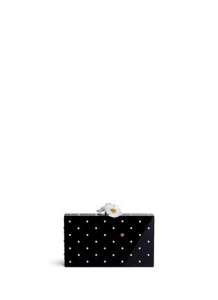 Main View - Click To Enlarge - CHARLOTTE OLYMPIA - 'Fresh Pandora' pearl ladybug embellished Perspex clutch