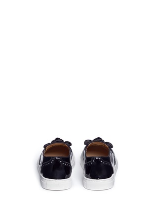 Back View - Click To Enlarge - CHARLOTTE OLYMPIA - 'Party Alex' bow patent leather skate sneakers