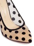 Detail View - Click To Enlarge - CHARLOTTE OLYMPIA - 'Bacall' flocked polka dot mesh pumps