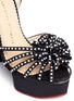 Detail View - Click To Enlarge - CHARLOTTE OLYMPIA - 'Miss Cha Cha Cha' fringed heel pearl embellished sandals