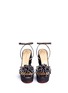 Front View - Click To Enlarge - CHARLOTTE OLYMPIA - 'Miss Cha Cha Cha' fringed heel pearl embellished sandals