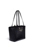 Detail View - Click To Enlarge - CHARLOTTE OLYMPIA - 'Mini Feline Shopper' saffiano leather tote