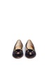 Front View - Click To Enlarge - CHARLOTTE OLYMPIA - 'LOL Kitty' embroidered velvet flats