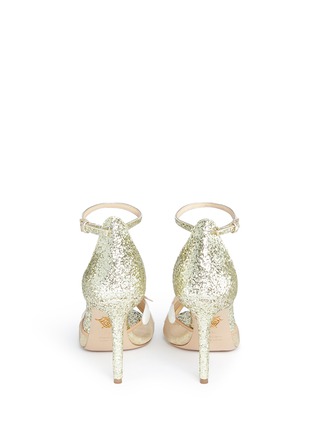 Back View - Click To Enlarge - CHARLOTTE OLYMPIA - 'Margherite' ladybug daisy appliqué glitter sandals