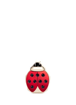 Main View - Click To Enlarge - CHARLOTTE OLYMPIA - 'Ladybird' crystal embellished metal clutch