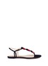 Main View - Click To Enlarge - CHARLOTTE OLYMPIA - 'Lucky' ladybug T-bar suede sandals