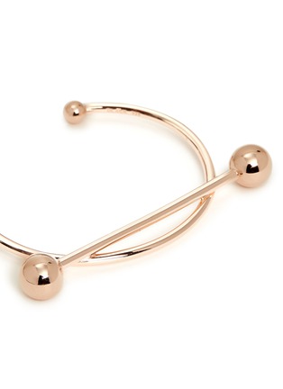 Detail View - Click To Enlarge - MARIA BLACK - 'Solar' pierced rose gold silver cuff