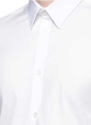 Detail View - Click To Enlarge - BALENCIAGA - Slim fit stretch poplin shirt