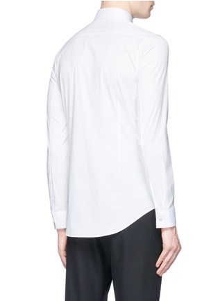 Back View - Click To Enlarge - BALENCIAGA - Slim fit stretch poplin shirt