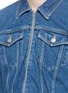 Detail View - Click To Enlarge - BALENCIAGA - Cropped zip front denim jacket