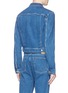 Back View - Click To Enlarge - BALENCIAGA - Cropped zip front denim jacket