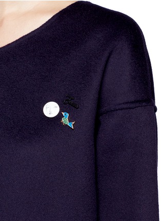 Detail View - Click To Enlarge - CRUSH COLLECTION - x Du Juan reversible felted cashmere dress