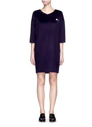 Main View - Click To Enlarge - CRUSH COLLECTION - x Du Juan reversible felted cashmere dress