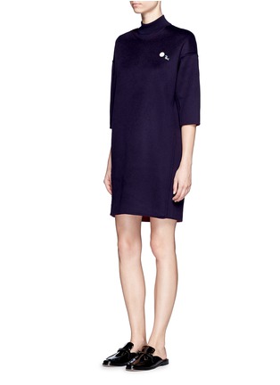 Figure View - Click To Enlarge - CRUSH COLLECTION - x Du Juan reversible felted cashmere dress