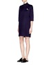 Figure View - Click To Enlarge - CRUSH COLLECTION - x Du Juan reversible felted cashmere dress