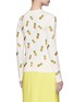 Back View - Click To Enlarge - ALICE & OLIVIA - Pineapple embroidery cotton cardigan
