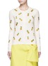 Main View - Click To Enlarge - ALICE & OLIVIA - Pineapple embroidery cotton cardigan