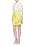 Figure View - Click To Enlarge - ALICE & OLIVIA - Pineapple embroidery cotton cardigan