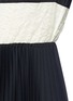 Detail View - Click To Enlarge - ALICE & OLIVIA - 'Gale' lace insert plissÃ© pleat skirt chiffon dress