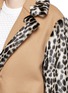 Detail View - Click To Enlarge - STELLA MCCARTNEY - Colourblock leopard faux fur melton coat