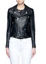 Main View - Click To Enlarge - SAINT LAURENT - Belted leather motorcycle jacket