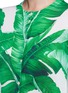 Detail View - Click To Enlarge - - - Banana leaf print silk cardigan