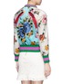 Back View - Click To Enlarge - GUCCI - Mix embroidery floral print satin bomber jacket