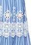 Detail View - Click To Enlarge - MIGUELINA - 'Carolina' cutwork embroidery stripe midi skirt