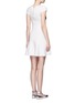 Back View - Click To Enlarge - ALICE & OLIVIA - 'Stacey's Face' intarsia crystal embellished knit dress