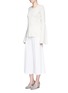 Figure View - Click To Enlarge - THE ROW - 'Darcy' bell sleeve cashmere-silk sweater