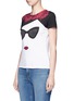 Front View - Click To Enlarge - ALICE & OLIVIA - 'Stace Face Frida' print T-shirt