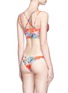 Back View - Click To Enlarge - VITAMIN A - 'Vista' tropical leaf strappy back bikini top