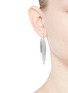 Figure View - Click To Enlarge - AWÜ - Bamboo leaf sterling silver drop earrings