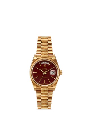 Main View - Click To Enlarge - LANE CRAWFORD VINTAGE COLLECTION - Vintage Rolex 18078 Day Date 18k yellow gold Oyster Perpetual watch