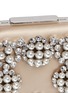 Detail View - Click To Enlarge - MANOLO BLAHNIK - 'Hangi' Swarovski crystal pearl satin box clutch