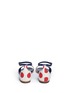 Back View - Click To Enlarge - MANOLO BLAHNIK - 'Laura' dot print canvas sandals