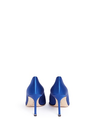 Back View - Click To Enlarge - MANOLO BLAHNIK - 'Hangisi' crystal brooch satin pumps