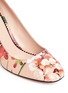 Detail View - Click To Enlarge - GUCCI - Shanghai Blooms' print leather pumps