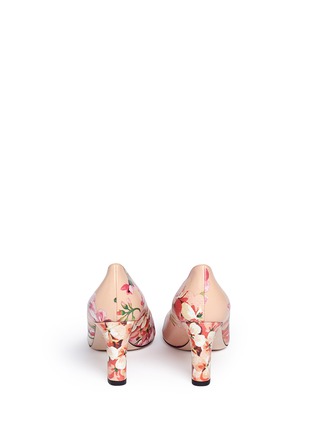 Back View - Click To Enlarge - GUCCI - Shanghai Blooms' print leather pumps