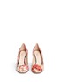 Front View - Click To Enlarge - GUCCI - Shanghai Blooms' print leather pumps