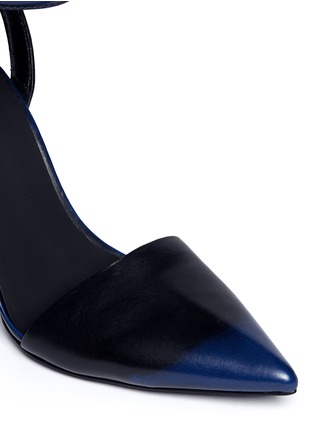 Detail View - Click To Enlarge - ALEXANDER WANG - 'Lovisa' burnish leather ankle strap pumps