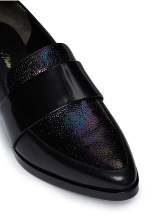 Detail View - Click To Enlarge - 3.1 PHILLIP LIM - 'Quinn' iridescent vamp leather loafers