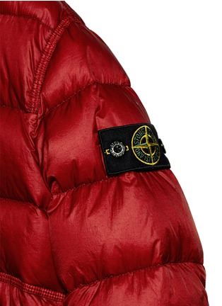 Detail View - Click To Enlarge - STONE ISLAND - Hooded kids down coat